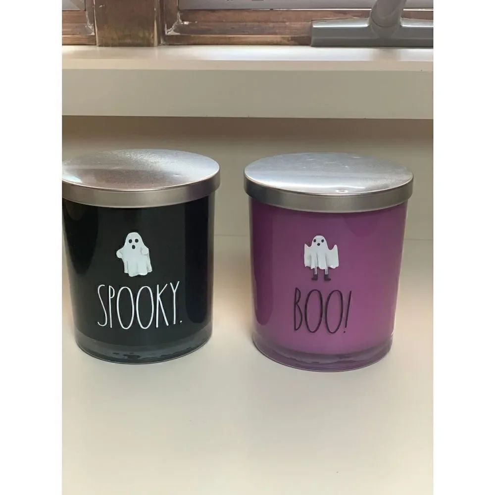 Rae Dunn Boo And Spooky Candles
